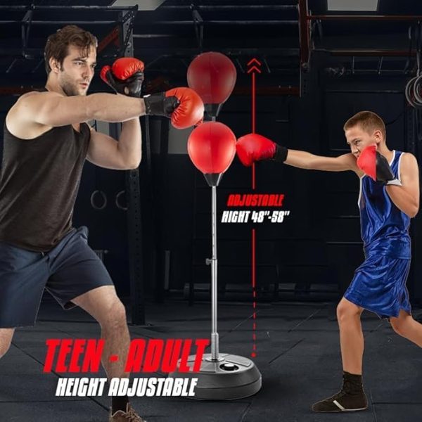 Adjustable Punching Bag with Stand – Boxing Trainer for Teens & Adults