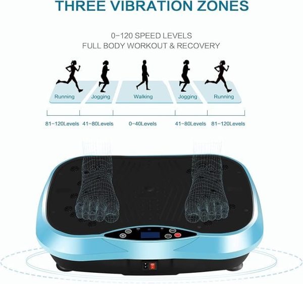 Vibration Plate Exercise Machine - Full Body Workout & Muscle Toning Platform