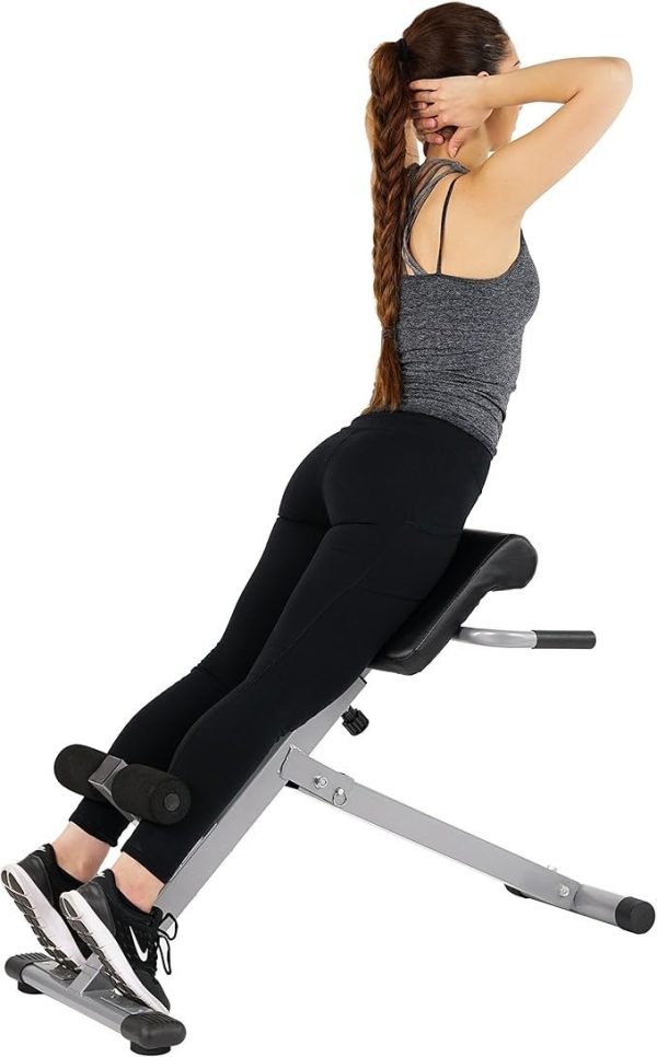 Foldable Hyperextension Roman Chair - Adjustable Sit-Up Bench for Glutes & Abs