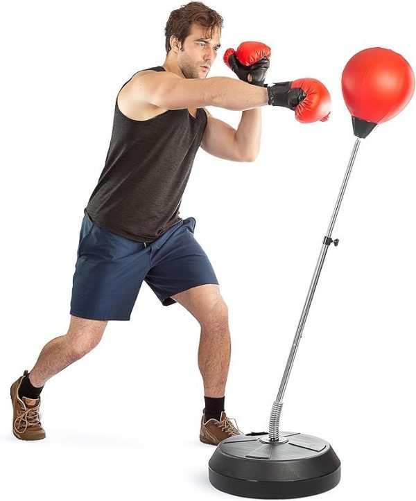 Adjustable Punching Bag with Stand – Boxing Trainer for Teens & Adults