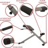 Foldable Hyperextension Roman Chair - Adjustable Sit-Up Bench for Glutes & Abs