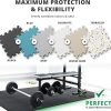 Interlocking EVA Foam Gym Flooring Set – 18-Piece Protective Exercise Mats